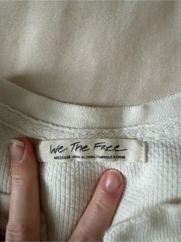 Free People | WE THE FREE Cream Thermal Henley - Image 5