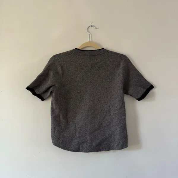 Zara Knit Gray Fine Knit Sweater | Carolyn Bessette Inspired | Quiet Luxury - Image 5