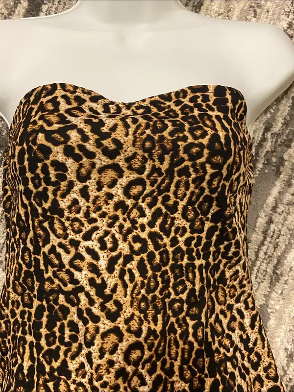 SheIn Animal Print sleeveless dress size small - Image 2