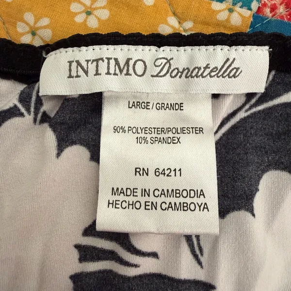 Intimo Donatella Large Nightgown Black - Image 5