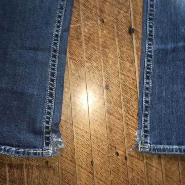 Miss Me 27 shimmery blingy patch western boot cut distressed jeans - Image 5