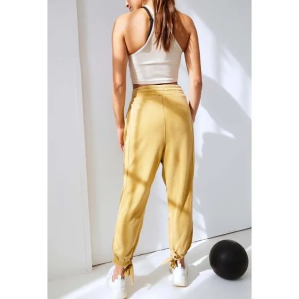 NWT Free People Movement Circle Back Jogger Pants Mustard Yellow - Image 2