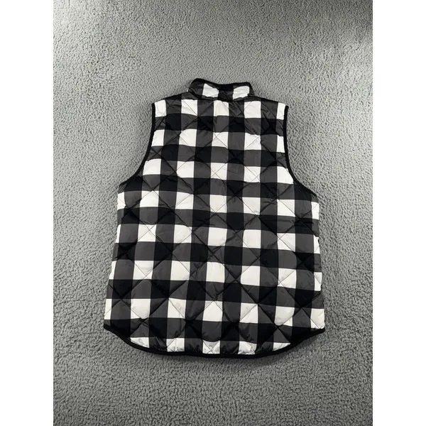 Woolrich Vest‎ Women Large Duck Down Plaid Quilted Puffer Full Zip Classic - Image 2