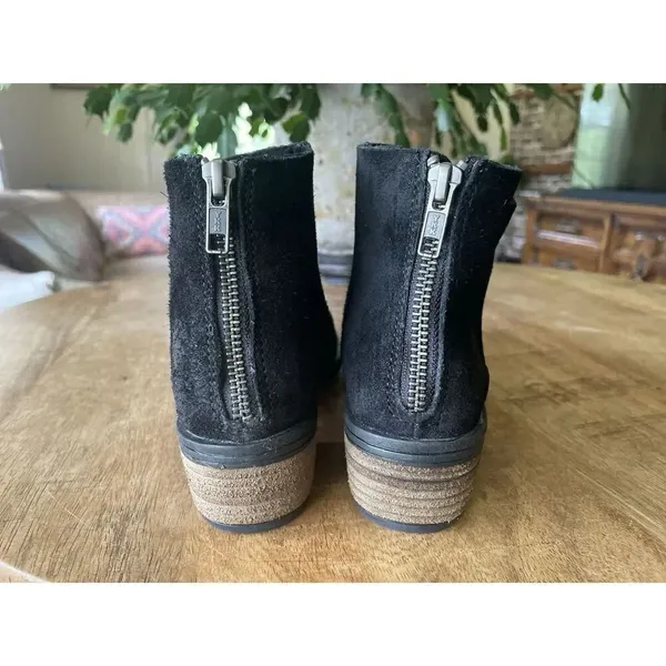 Very Volatile Black Genuine Suede Ankle Boots Women US 7.5 UK 5 EU 38 - Image 4
