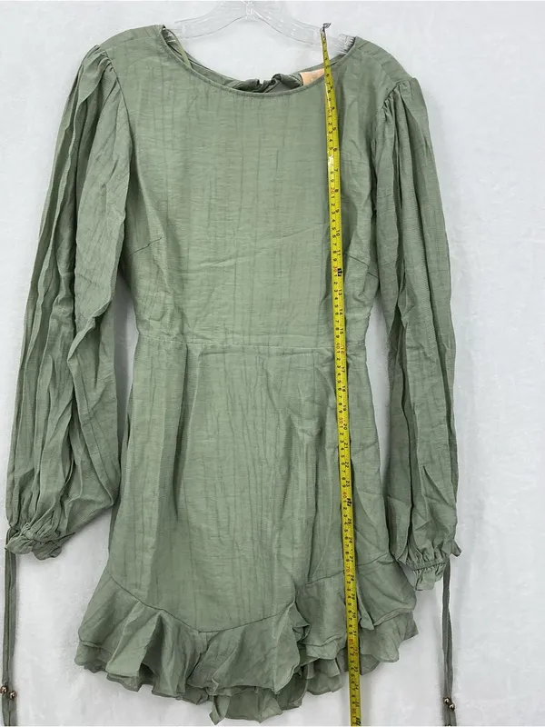 Sage Mint Long Sleeve Dress 0152 - Image 7
