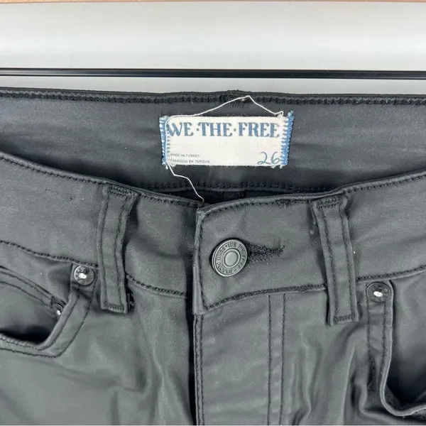 We The Free The Pacifica High Rise Slim Straight‎ Leg Faux Leather Pant - Image 3