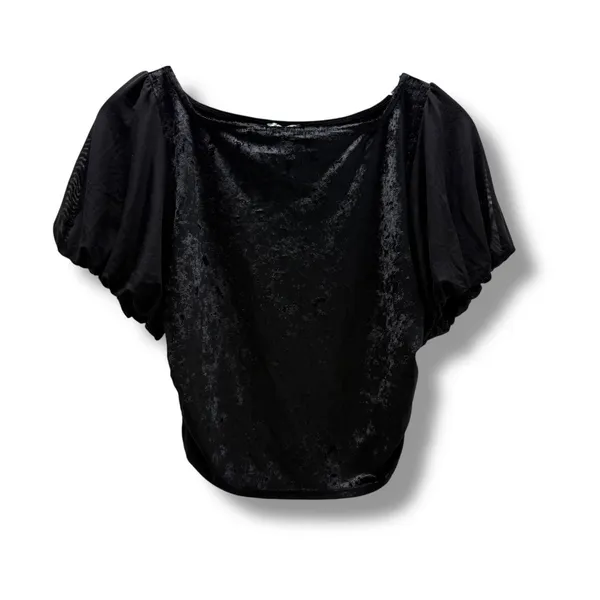 Free People Intimately Midnight Mood‎ Velvet Crop Top Size Medium - Image 3
