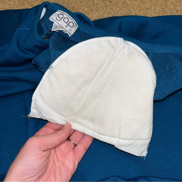 NWT 80’s Vintage Shoulder Pads Gap Crewneck Snap Sweatshirt - Image 12