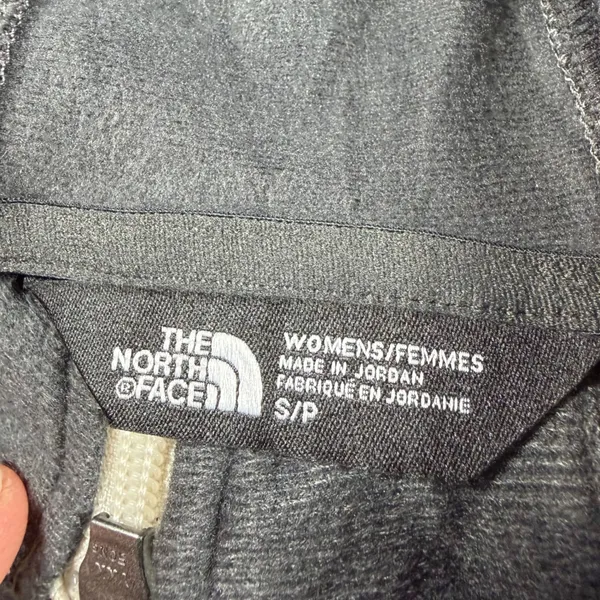 The North Face Womens Colorblock Full Zip Hoodie Olive Green Black Small NWT - Image 3
