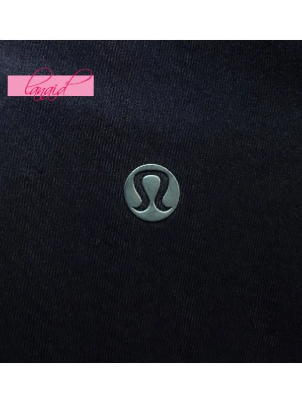 Lululemon If You're Lucky Short Sleeve Naval Blue Moody Mirage Open Cut-Out Back - Image 11