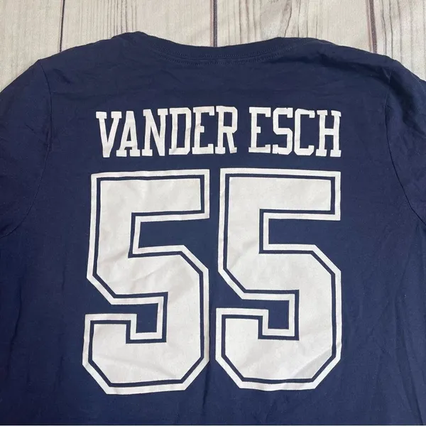 Womens Dallas Cowboys Leighton Vanderesch #55 T Shirt‎ Jersey Size Small - Image 3