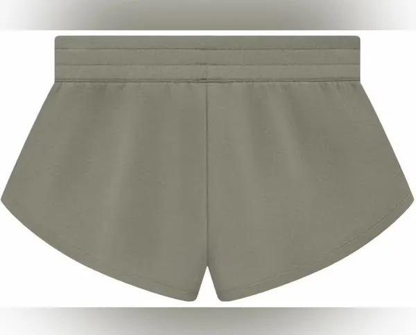 NWT Essentials x Adidas Fear of God Olive shorts fleece - Image 2