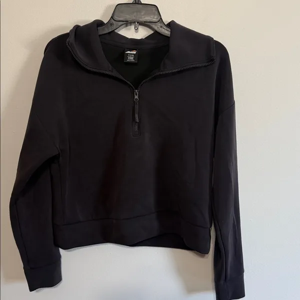 Avia Black Quarter-Zip Sweatshirt and Joggers 2 piece Set - Image 7