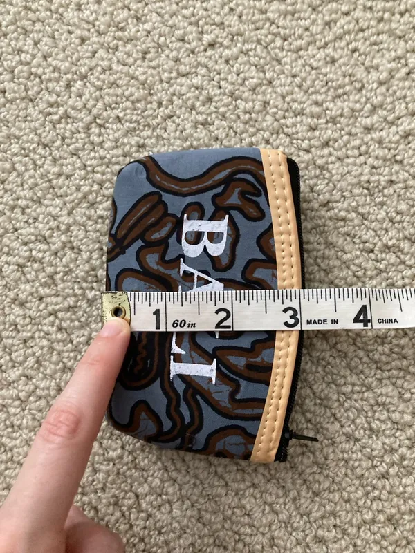 Target Blue & Brown 'BALI' Small Zipper Coin Pouch Wallet - Image 4
