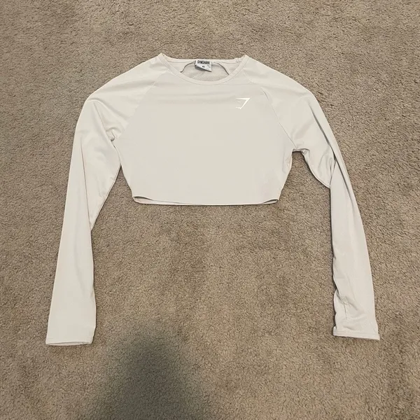 Gymshark XS mesh back active training crop top TLS2 3564 - Image 8