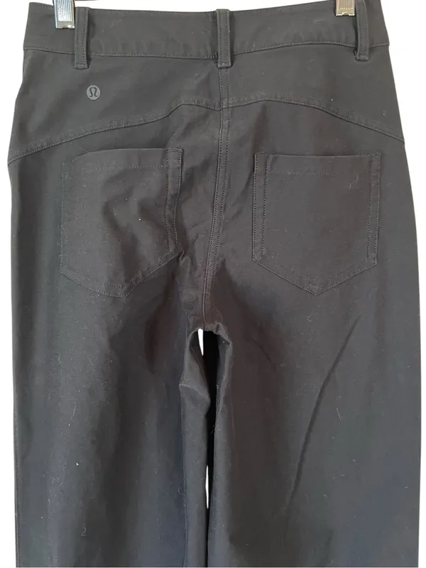 Lululemon City Sleek 5 Pocket Wide-Leg High-Rise Pant Utilitech Black - Image 7