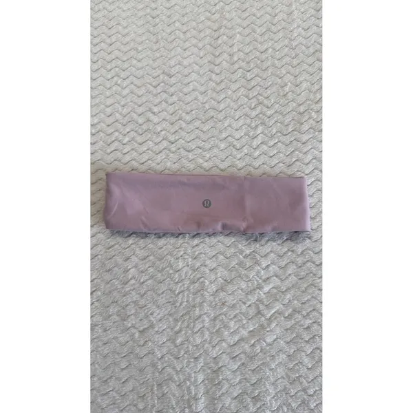 Lululemon Luxtreme Wide Headband Mauve Purple Non-Slip Athletic Yoga Hair Band - Image 3
