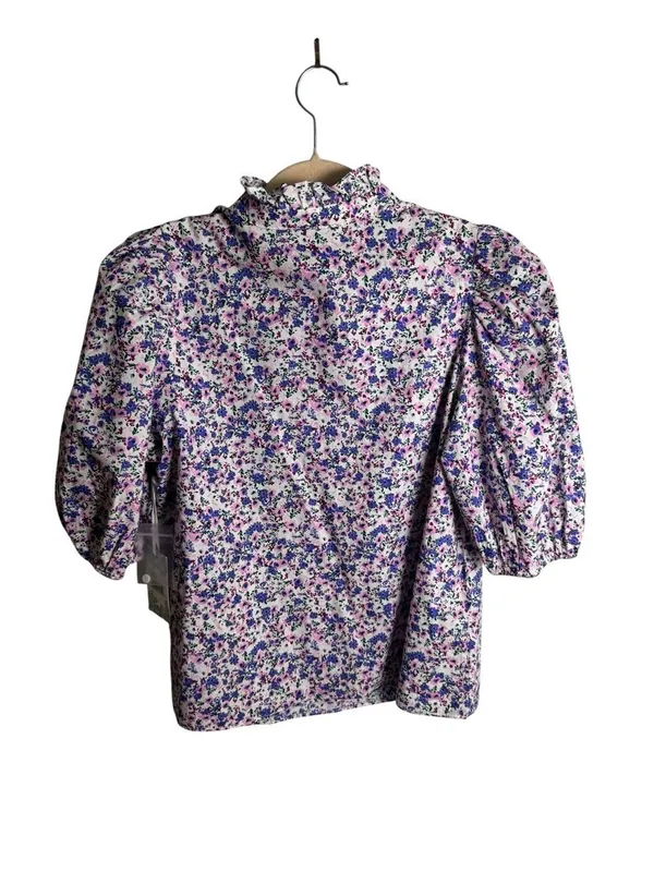 Tuckernuck x Hyacinth House Blush Floral Florence Blouse Pink Multi S NWT - Image 3