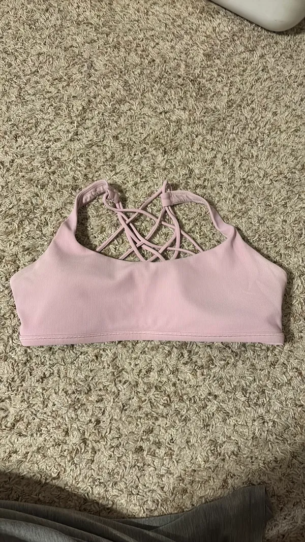Lululemon Free to Be Ribbed Bra - Wild *Light Support A/B Cup in Pink Peony - Image 8
