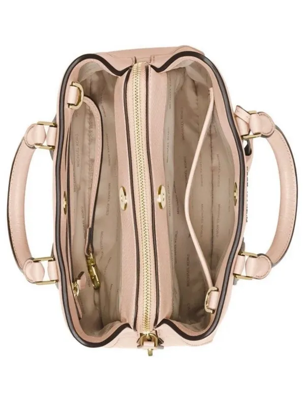 Michael Kors Leather Purse Satchel - Light pink - Image 4