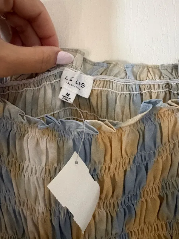 Le lis Blue and Gold long sleeve top - Image 3