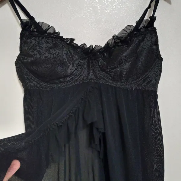 Dreamgirl M Sexy Underwire Black Negligee Lingerie - Image 10