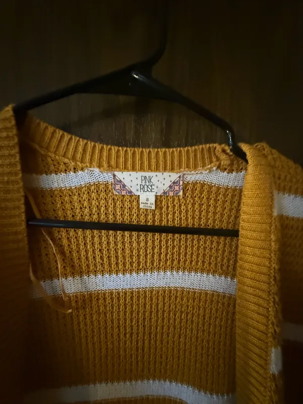 Sienna Sky yellow cardigan - Image 2