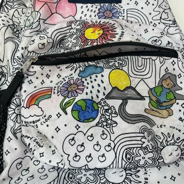 Jansport Cross Town Backpack Laptop Bag Color Me In Edition School Travel - Image 9