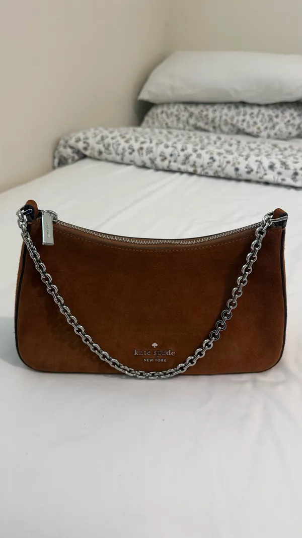 Brown Suede Kate Spade Bag - Image 8