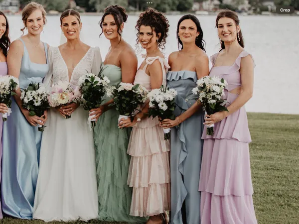 Bridesmaid Dress Blush Pink - Image 4