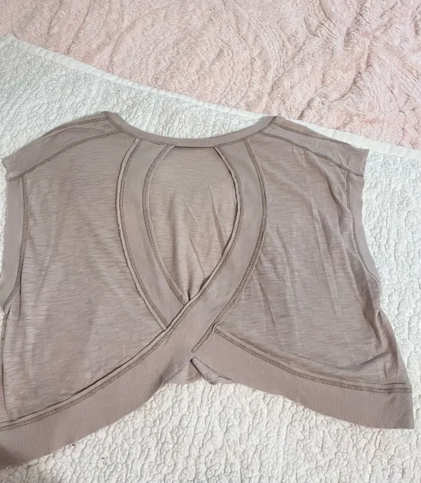 Free People My Time Tee Pumice M - Image 2