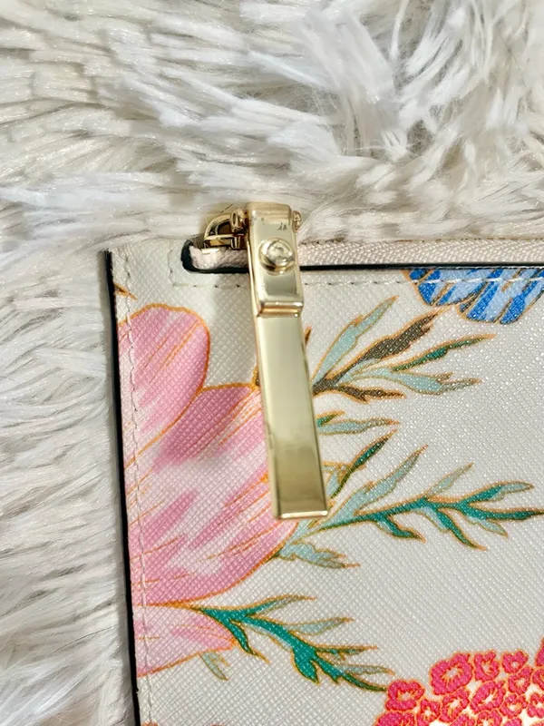 Kate Spade Cameron Street Blossom Hill Lilia Clutch Pouch Floral Zip - Image 4