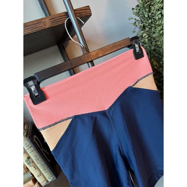 THE UPSIDE Shakti Spin Biker Short Navy Orange Womens Size Small - Image 6