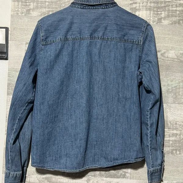 VINTAGE Button Down Shirt Jacket XL - Image 3