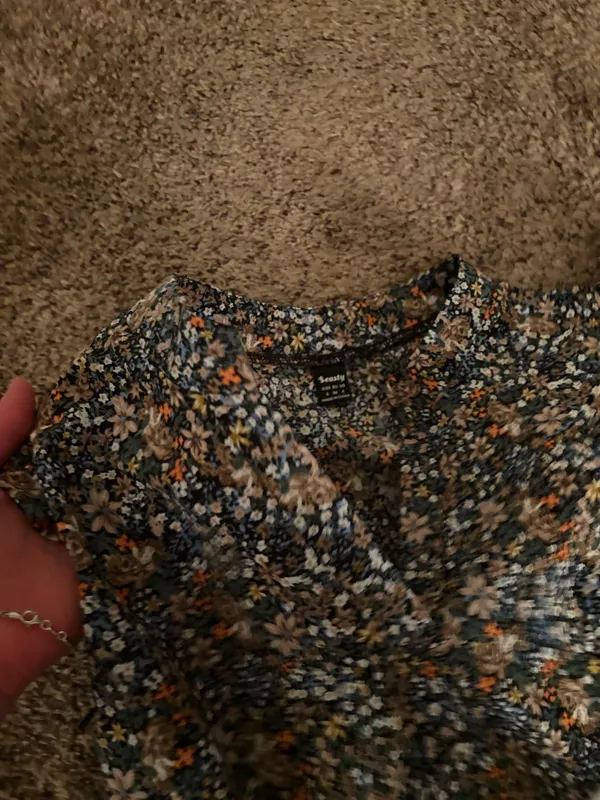 Floral Vneck Dress Multiple - Image 2