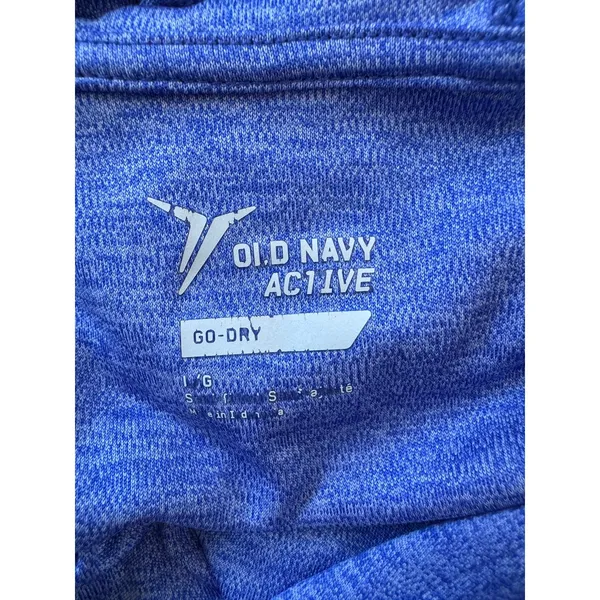 Old Navy Blue Hooded Lightweight Pullover Sweatshirt - Image 8