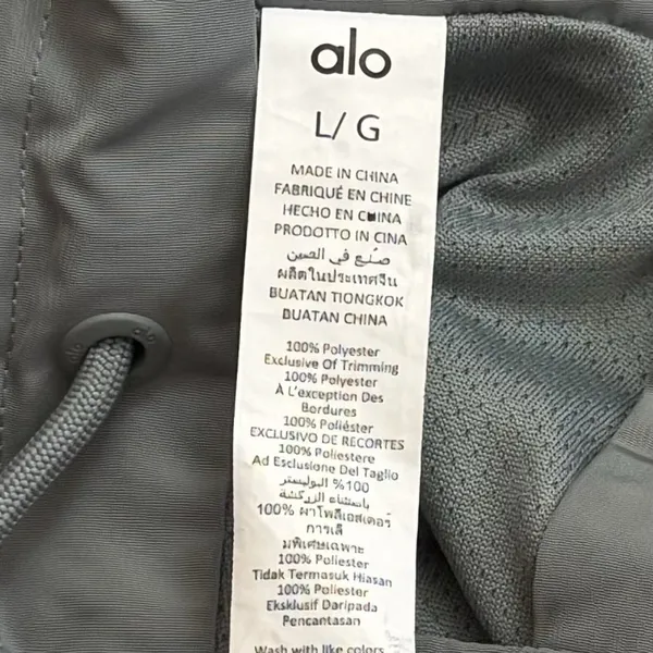 Alo International Anorak Hoodie Cosmic Grey‎ Athletic Outdoors Utility L - Image 11