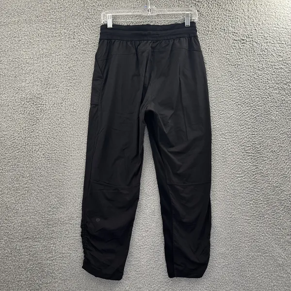 Lululemon Beyond The Studio Crop Pants Black Athletic‎ Athleisure Women's 6 - Image 2