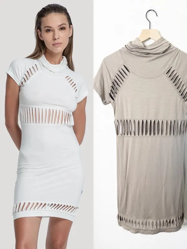NWT Psylo Berry Mini Dress Cutout Womens Size 3‎ / US L - Image 2