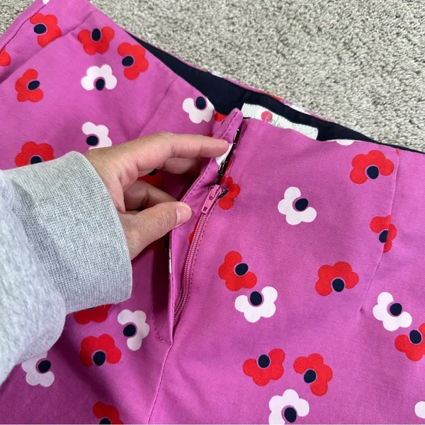 Boden Women’s Sorrento Kensington Floral Pants Trousers Mid Rise Stretch Pink 6R - Image 10