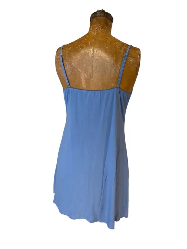 Delicates Medium Slip Dress Nightgown Blue Women's Size Small - Image 3