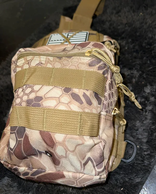 Shoulder Bag Sling (khaki) Gold - Image 2