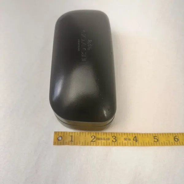 Coach Sunglasses Leather Hard Eyeglass Case Black Storage Accessories Classic - Image 8