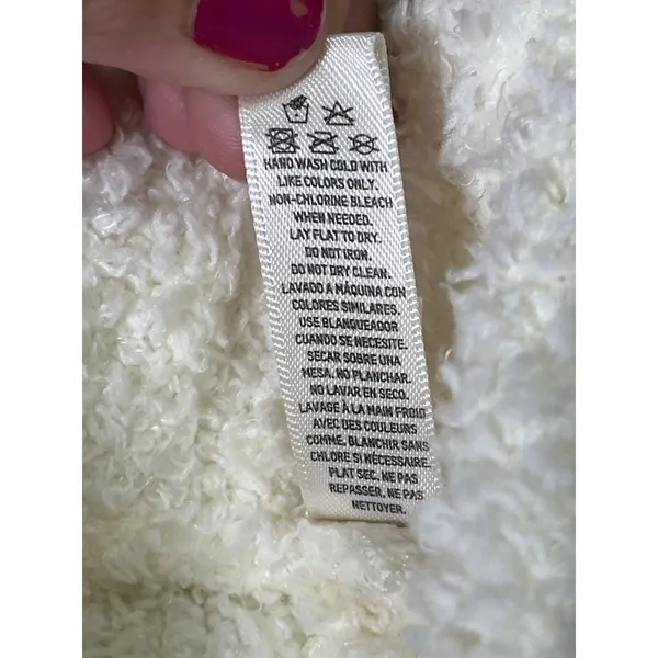 SKIMS Cozy Knit Boucle Lounge Tank Top Bone Cream Fuzzy Soft Stretch S/M - Image 11