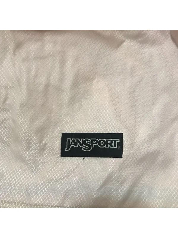 Jansport Pink & White Vintage Drawstring Bag, Used - Image 6