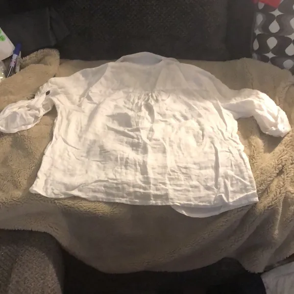 🎉4 for $20 I.N.C. White Linen Button Down, size medium - Image 4