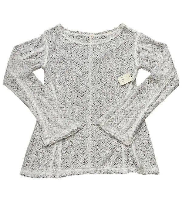 Free People On the Road Twisted Lace Top in White Size Medium New - Image 2