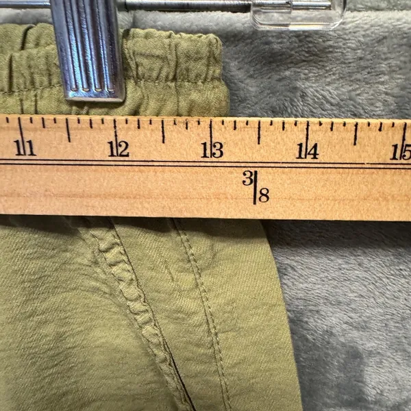 2271 | Olive Green Utility Cargo Pants High Waist Relaxed Gorpcore Women L - Image 3
