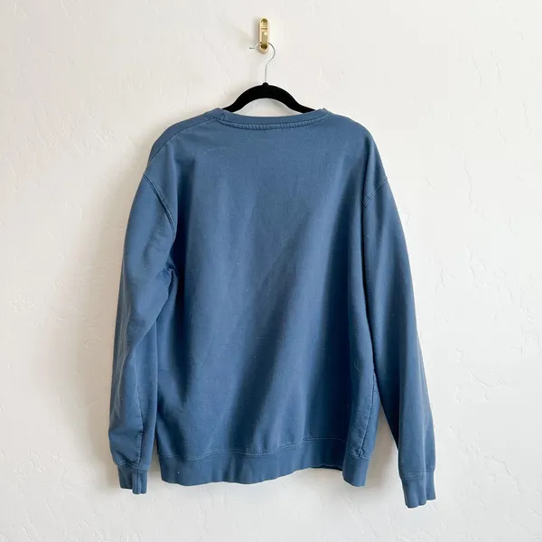 Parks Project Estes Park Embroidered Fleece Crewneck Sweatshirt in Blue - Image 3