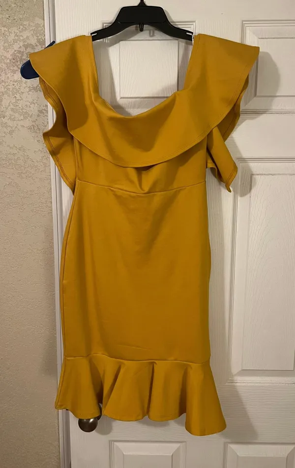 Lulus Yellow Cocktail Dress - Image 2